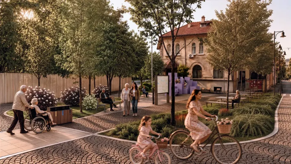 Popa Rusu and Corbeni Square – proposed concept